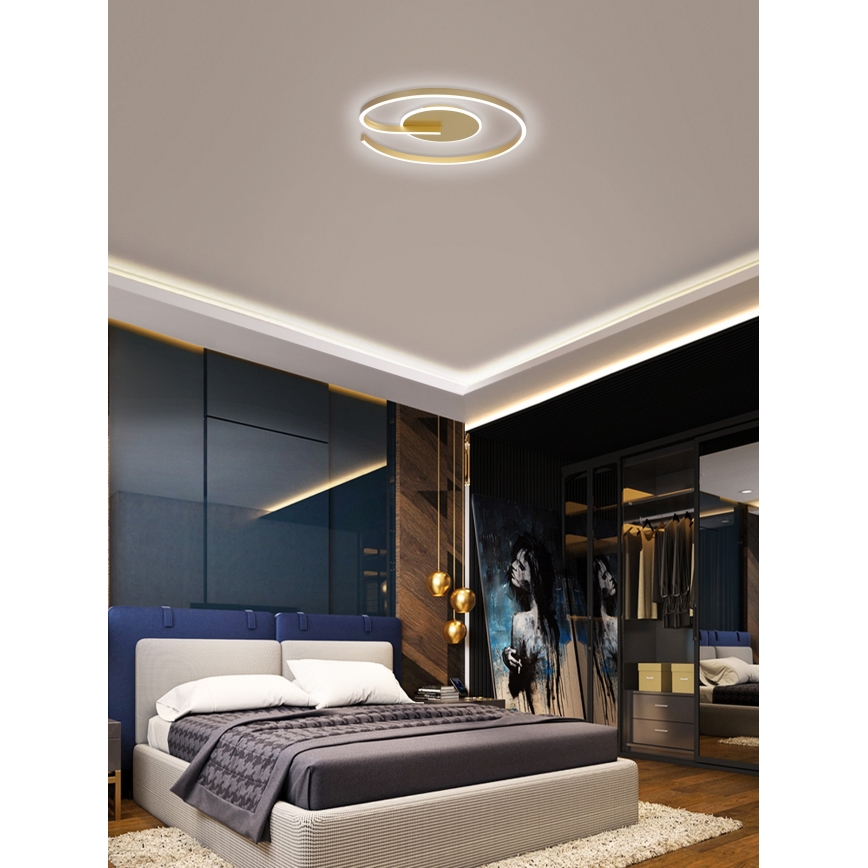 Brilagi -LED Димируем плафон SPIRAL LED/56W/230V 3000/4000/6000K+ дистанционно управление