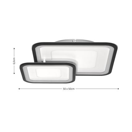 Brilagi - LED Димируем плафон TANDORA LED/49W/230V 3000/4000/6000K + дистанционно управление