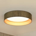 Brilagi - LED Димируем плафон VEGAS SHINE LED/24W/230V 3000/4000/6500K слама кафяв/златист + дистанционно управление