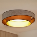 Brilagi - LED Димируем плафон VEGAS SHINE LED/24W/230V Ø 60 см 3000/4000/6500K кафяв + дистанционно управление