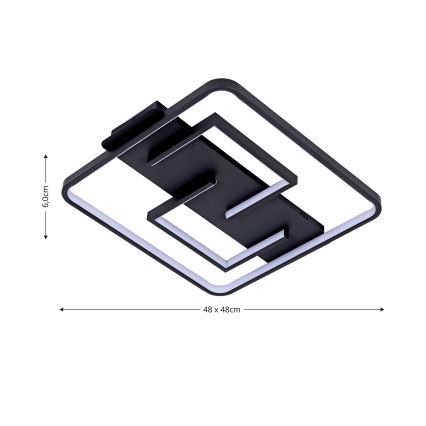 Brilagi - LED Димируем плафон VELO LED/34W/230V 3000/4000/6000K + дистанционно управление