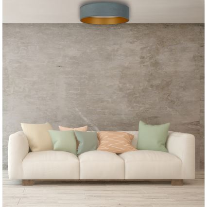 Brilagi - LED Димируем плафон VELVET SMART LED/24W/230V Ø 45 см 2700-6500K Wi-Fi Tuya ментова/златиста + дистанционно управление