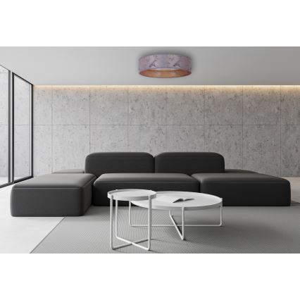 Brilagi - LED Димируем плафон VELVET SMART LED/24W/230V Ø 45 см 2700-6500K Wi-Fi Tuya сив/златист + дистанционно управление