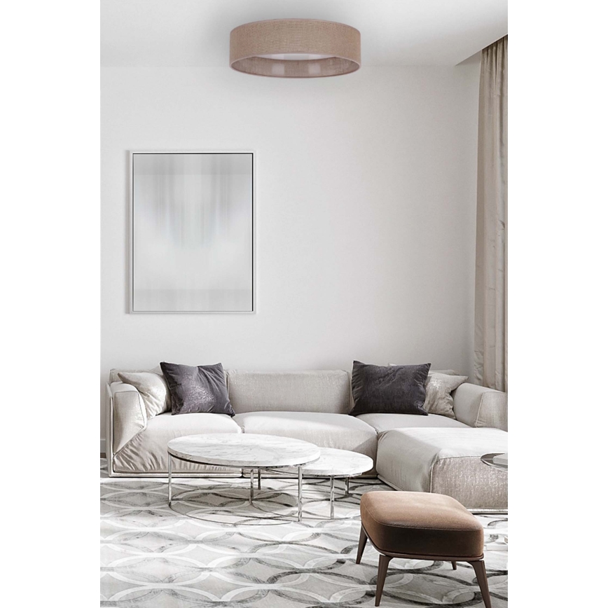 Brilagi - LED Димируем плафон VELVET SMART LED/24W/230V Ø 45 см 2700-6500K Wi-Fi Tuya кафяв + дистанционно управление