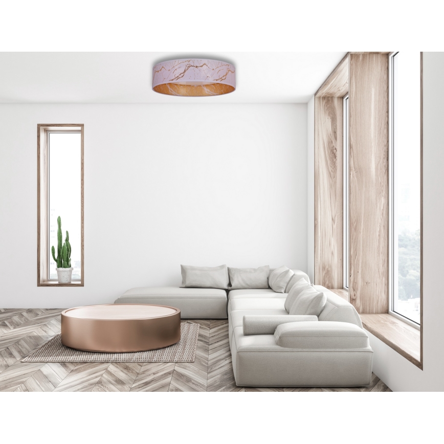 Brilagi - LED Димируем плафон VELVET SMART LED/36W/230V Ø 55 см 2700-6500K Wi-Fi Tuya бял/златист + дистанционно управление