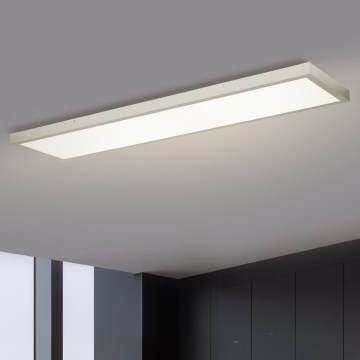 Brilagi - LED Димируем плафон за баня FRAME SMART LED/50W/230V 120x30 cm 3000-6000K IP44 сребрист + дистанционно управление