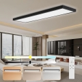 Brilagi - LED Димируем плафон за баня FRAME SMART LED/50W/230V 30x120 см 3000-6000K IP44 черен + дистанционно управление