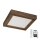 Brilagi - LED Димируем плафон за баня WOODY FRAME LED/24W/230V дъб 30x30 см 3000-6000K IP44 + дистанционно управление