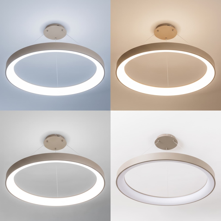 BRILAGI - LED полилей на кабел FALCON II LED/108W/230V 3000-6500K Ø 80 см бежов + дистанционно управление