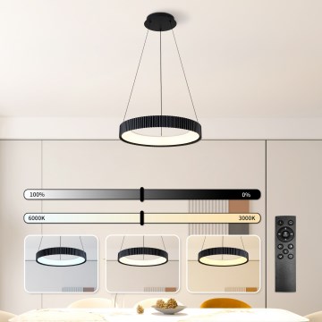 Brilagi - LED димируем полилей на кабел FALCON MODERN LED/30W/230V 3000-6500K Ø 40 cm черен + дистанционно управление