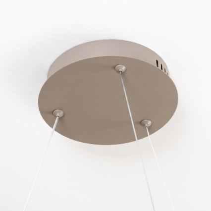 BRILAGI - LED димируема висяща лампа на кабел FALCON SLIM LED/42W/230V 3000-6500K Ø 50 см бежова + с дистанционно управление