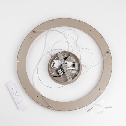 BRILAGI - LED димируема висяща лампа на кабел FALCON SLIM LED/42W/230V 3000-6500K Ø 50 см бежова + с дистанционно управление