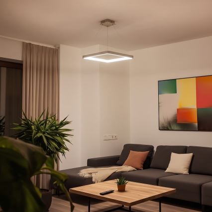 BRILAGI - LED Димируем полилей на кабел FALCON SLIM LED/50W/230V 3000-6500K 50x50 cm бежов + дистанционно управление