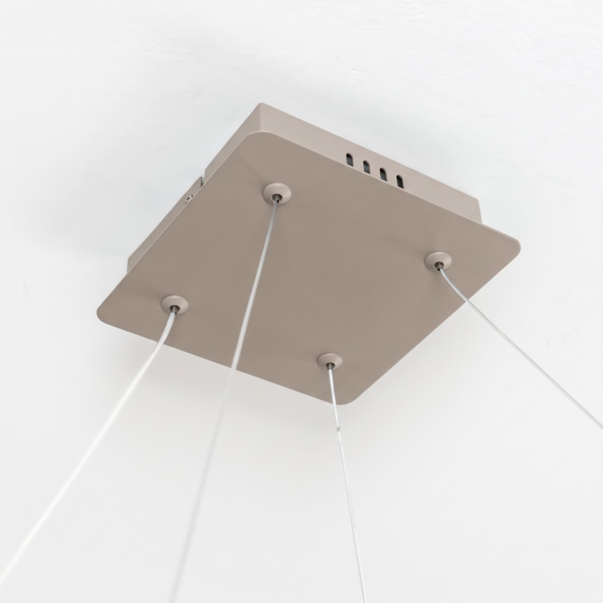 BRILAGI - LED Димируем полилей на кабел FALCON SLIM LED/50W/230V 3000-6500K 50x50 cm бежов + дистанционно управление