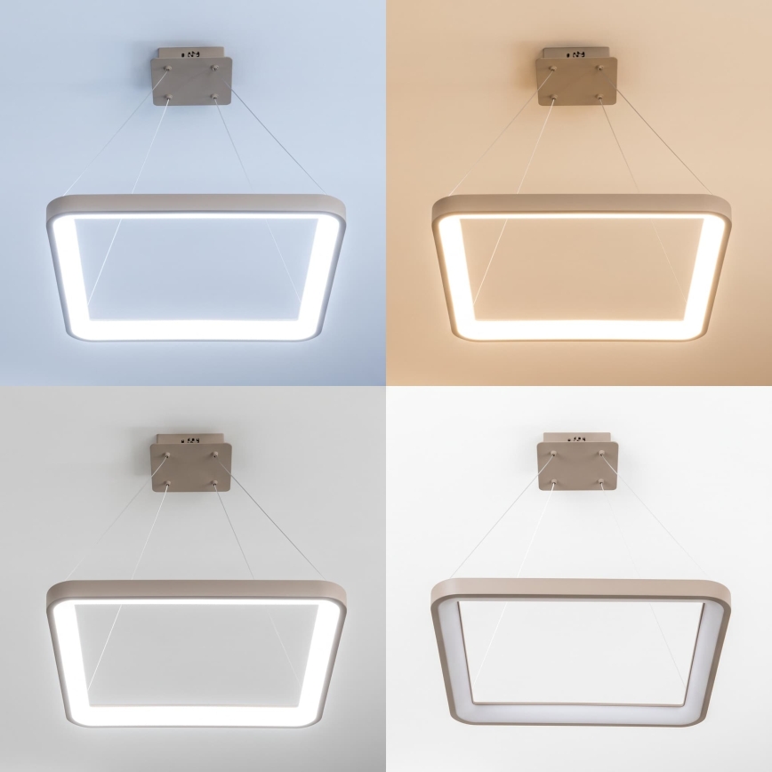 BRILAGI - LED Димируем полилей на кабел FALCON SLIM LED/50W/230V 3000-6500K 50x50 cm бежов + дистанционно управление