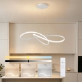 Brilagi - LED димируем полилей на кабел INFINITY LED/80W/230V 3000-6000K 80x80 cm бял + дистанционно управление