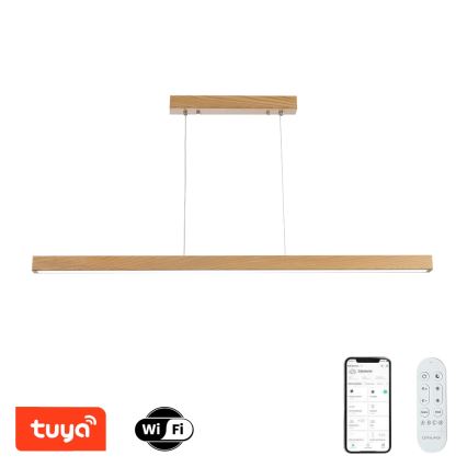 Brilagi - Димируем LED полилей на кабел OAK SMART LED/30W/230V Wi-Fi Tuya дъб + дистанционно управление