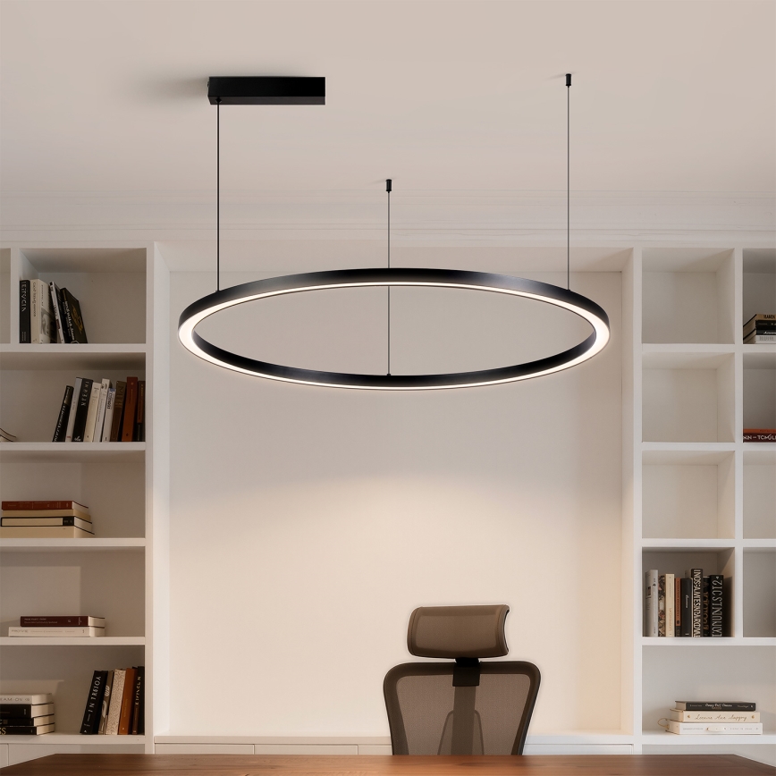Brilagi - Димируем LED полилей на кабел PORTOFINO LED/60W/230V 3000-6000K диам. 80 см черен + дистанционно управление