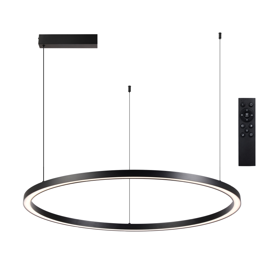 Brilagi - Димируем LED полилей на кабел PORTOFINO LED/60W/230V 3000-6000K диам. 80 см черен + дистанционно управление