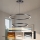Brilagi - LED димируем полилей на кабел PORTOFINO LED/98W/230V 3000-6000K Ø 80 см черен + дистанционно управление