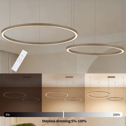 Brilagi - LED димируем полилей на кабел PORTOFINO LED/98W/230V 3000-6000K бежов + дистанционно управление