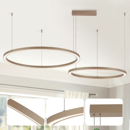 Brilagi - LED димируем полилей на кабел PORTOFINO LED/98W/230V 3000-6000K бежов + дистанционно управление