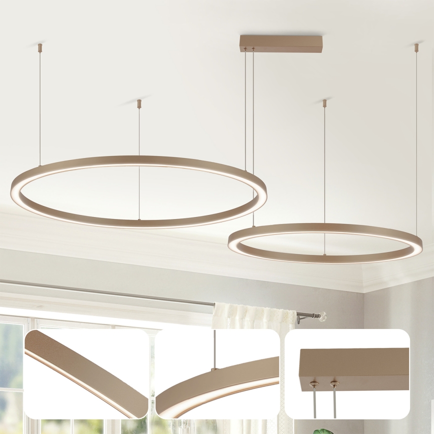 Brilagi - LED димируем полилей на кабел PORTOFINO LED/98W/230V 3000-6000K бежов + дистанционно управление