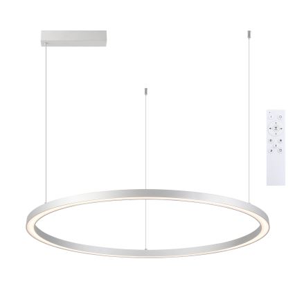 Brilagi - Димируема LED люстра на кабел PORTOFINO LED/98W/230V 3000-6000K сребриста + дистанционно управление