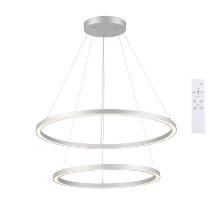 Brilagi - Димируем LED полилей на кабел PORTOFINO LED/98W/230V 3000-6000K Ø 80 см сребрист + дистанционно управление