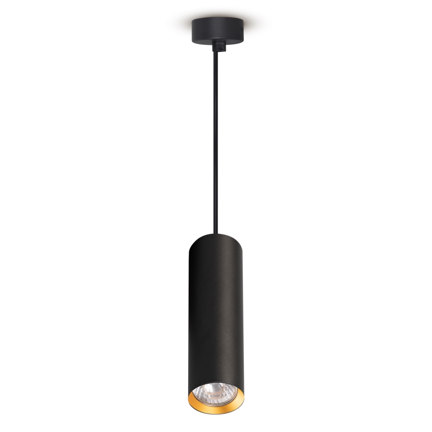 Brilagi - LED RGBW димируем полилей на кабел SELE 1xGU10/4,8W/230V 3000K черен/златист + дистанционно управление