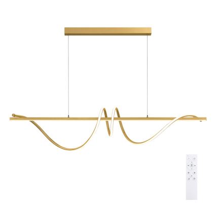 BRILAGI - Димируем полилей на кабел SIGNATURE LED/50W/230V 3000-6000K 120 cm златен + дистанционно управление