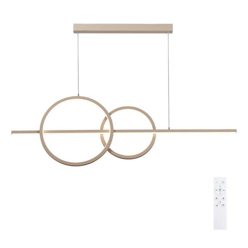 BRILAGI - LED димируема висяща лампа на кабел SIGNATURE LED/53W/230V 3000-6000K 120 cm бежова+ с дистанционно управление