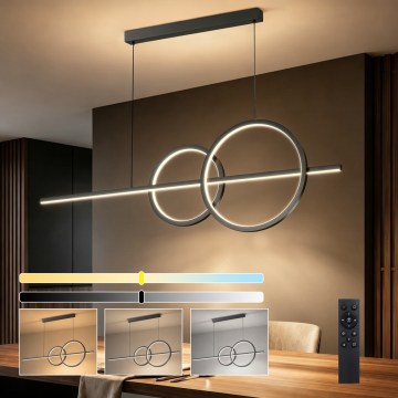 BRILAGI - LED димируем полилей на кабел SIGNATURE LED/53W/230V 3000-6000K 120 cm черен + дистанционно управление