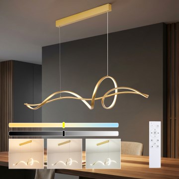 Brilagi - LED димируем полилей на кабел SIGNATURE LED/55W/230V 3000-6000K 120x23 см златист + дистанционно управление