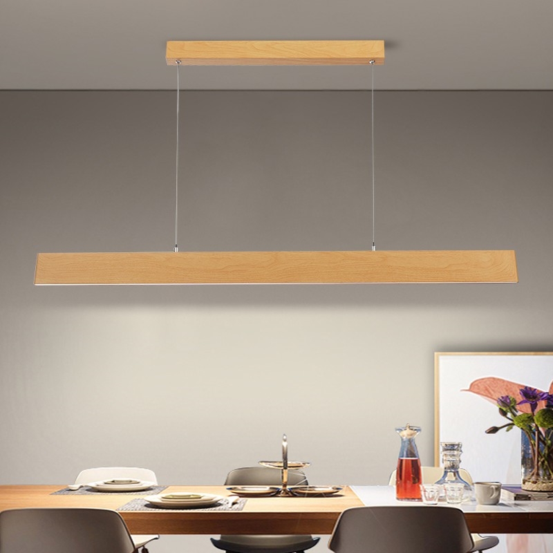 Brilagi - LED димируем полилей на кабел SLIMLINE LED/40W/230V 3000-6000K декор дъб + дистанционно управление