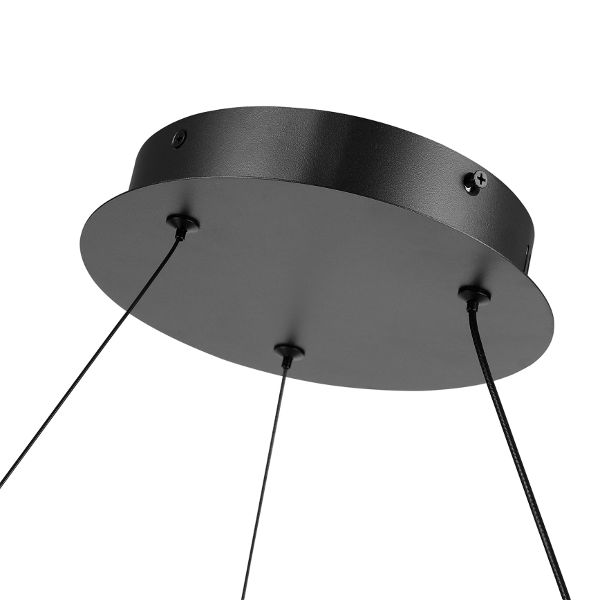 Brilagi - LED димируем полилей на кабел TWISTER LED/105W/230V 3000-6000K Ø 100 cm черен + дистанционно управление