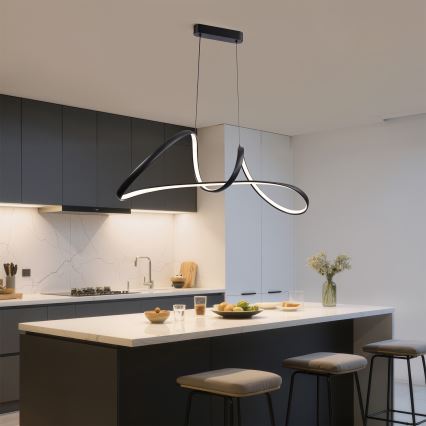 Brilagi - LED полилей на кабел с регулиране на яркостта TWISTER LED/60W/230V 3000-6000K черен + дистанционно управление