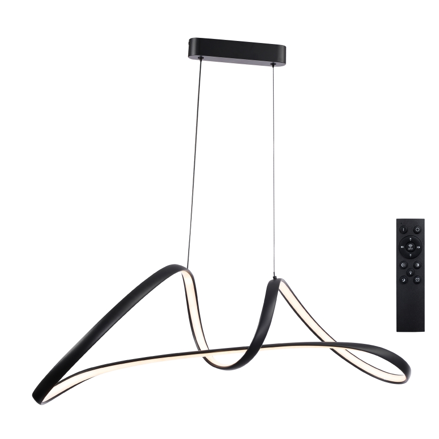 Brilagi - LED полилей на кабел с регулиране на яркостта TWISTER LED/60W/230V 3000-6000K черен + дистанционно управление