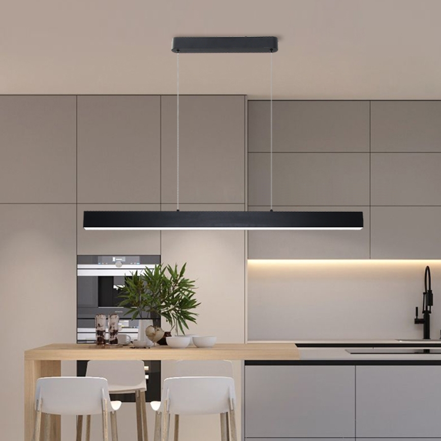 Brilagi - LED Димируем пендел SLEEKLINE SMART LED/40W/230V 3000-6000K Wi-Fi Tuya черен + дистанционно управление