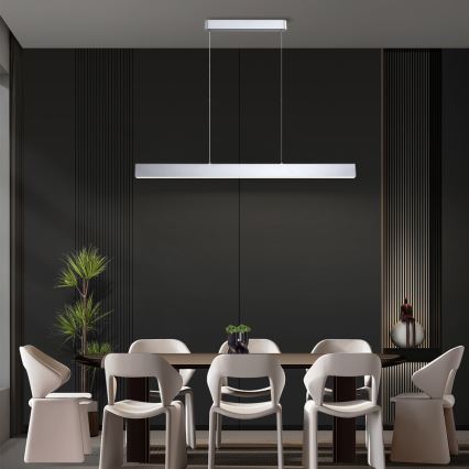 Brilagi - LED Димируем пендел SLEEKLINE SMART LED/40W/230V 3000-6000K Wi-Fi Tuya сребрист + дистанционно управление