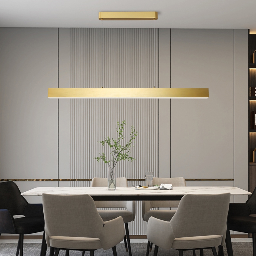 Brilagi - LED Димируем пендел SLEEKLINE SMART LED/40W/230V 3000-6000K Wi-Fi Tuya златист + дистанционно управление