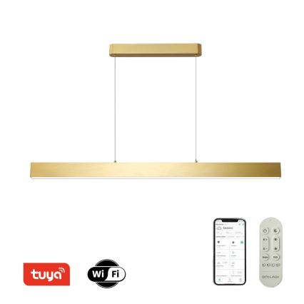 Brilagi - LED Димируем пендел SLEEKLINE SMART LED/40W/230V 3000-6000K Wi-Fi Tuya златист + дистанционно управление
