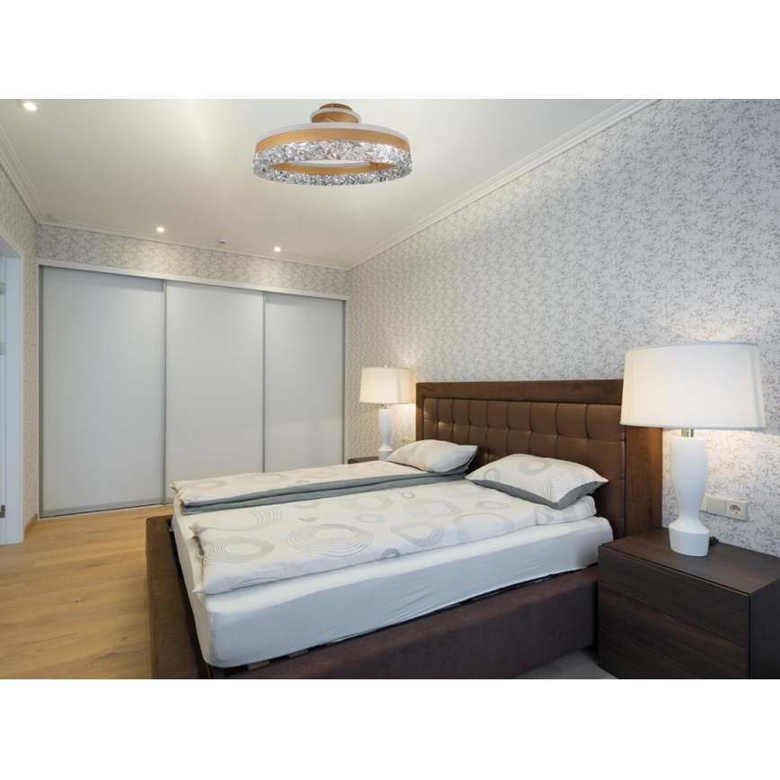 Brilagi - LED Димируем полилей за повърхностен монтаж LED/86W/230V 3000-6500K златист + дистанционно управление