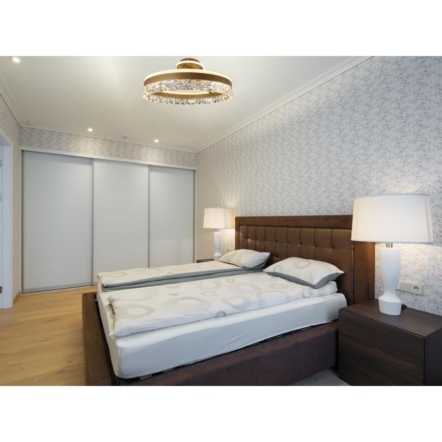 Brilagi - LED Димируем полилей за повърхностен монтаж LED/86W/230V 3000-6500K златист + дистанционно управление