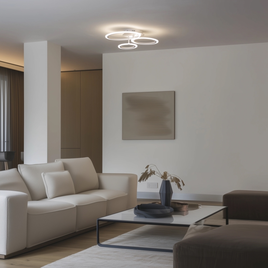 Brilagi - LED Димируем полилей за повърхностен монтаж ORBITS LED/40W/230V 3000-6500K бял + дистанционно управление