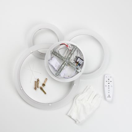 Brilagi - LED Димируем полилей за повърхностен монтаж ORBITS LED/40W/230V 3000-6500K бял + дистанционно управление