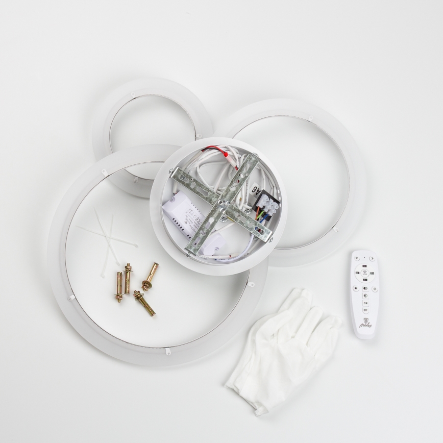 Brilagi - LED Димируем полилей за повърхностен монтаж ORBITS LED/40W/230V 3000-6500K бял + дистанционно управление