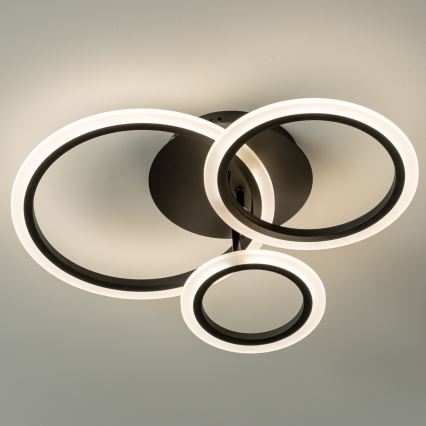 Brilagi - LED Димируем полилей за повърхностен монтаж ORBITS LED/40W/230V 3000-6500K черен + дистанционно управление