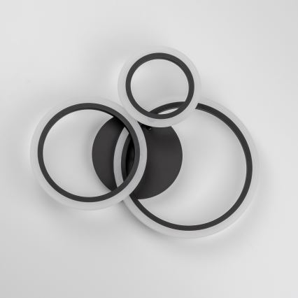 Brilagi - LED Димируем полилей за повърхностен монтаж ORBITS LED/40W/230V 3000-6500K черен + дистанционно управление