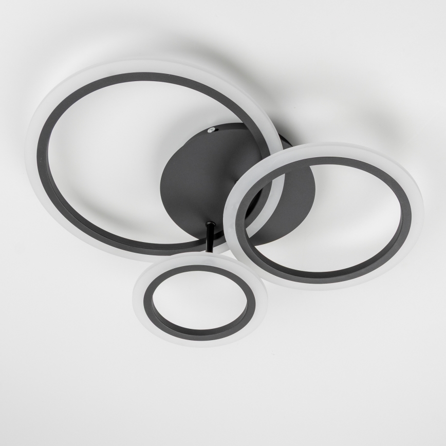 Brilagi - LED Димируем полилей за повърхностен монтаж ORBITS LED/40W/230V 3000-6500K черен + дистанционно управление